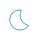 Waning Gibbous Moon (Meteocons) Free Open-Source SVG Icon