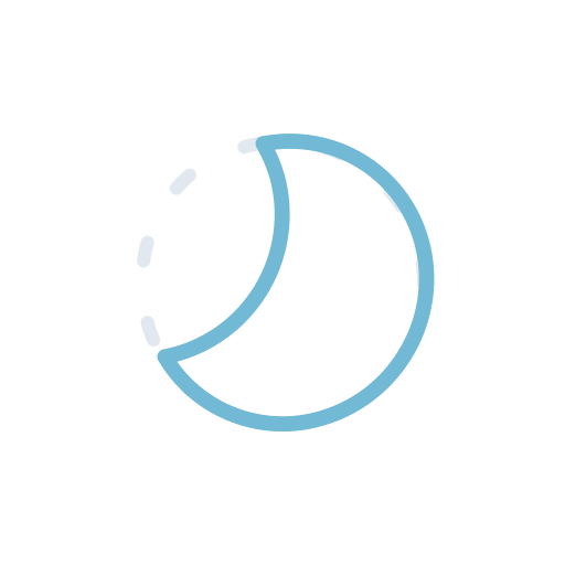 Waxing Gibbous Moon (Meteocons) Free Open-Source SVG Icon (Meteocons)