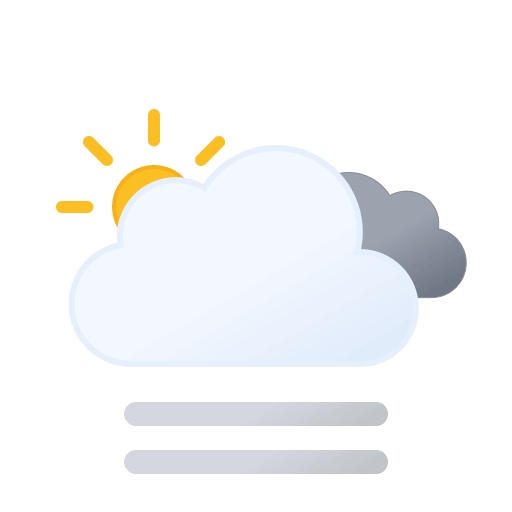 Overcast Day with Fog (Filled) Free Open-Source SVG Icon (Meteocons)