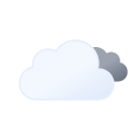 Overcast Drizzle Weather (Filled) Free Open-Source SVG Icon