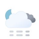 Overcast Night Haze (Filled) Free Open-Source SVG Icon