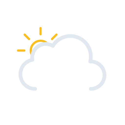 Partly Cloudy Day with Drizzle (Meteocons) Free Open-Source SVG Icon (Meteocons)