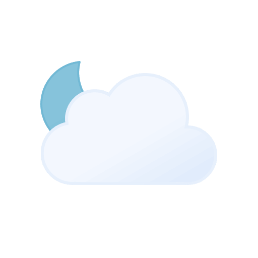 Partly Cloudy Night with Sleet (Filled) Free Open-Source SVG Icon (Meteocons)