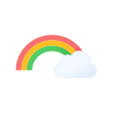 Rainbow (Filled) Free Open-Source SVG Icon