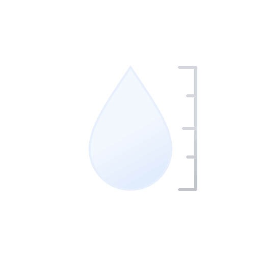 Rain Measurement Drop (Filled) Free Open-Source SVG Icon (Meteocons)