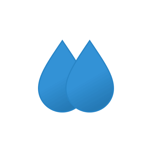 Raindrops (Filled) Free Open-Source SVG Icon (Meteocons)