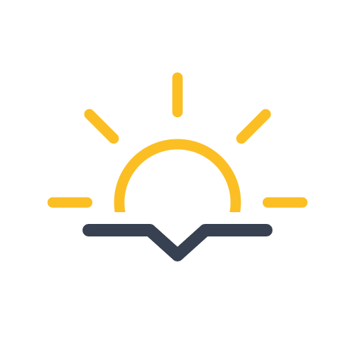 Sunset (Meteocons) Free Open-Source SVG Icon (Meteocons)