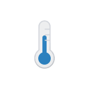 Colder Thermometer (Filled) Free Open-Source SVG Icon