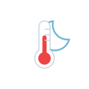 Moon Thermometer Free Open-Source SVG Icon