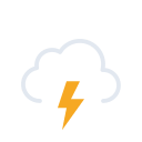 Thunderstorms Weather Condition Free Open-Source SVG Icon