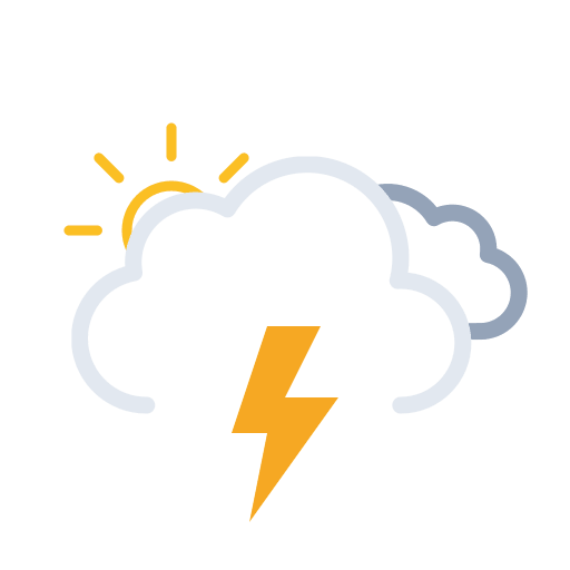 Daytime Thunderstorms with Overcast and Snow (Meteocons) Free Open-Source SVG Icon (Meteocons)