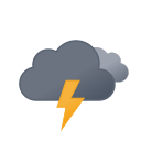 Extreme Snow Thunderstorms (Filled) Free Open-Source SVG Icon