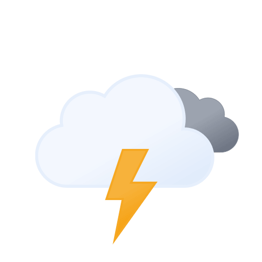 Thunderstorms Overcast Snow (Filled) Free Open-Source SVG Icon (Meteocons)