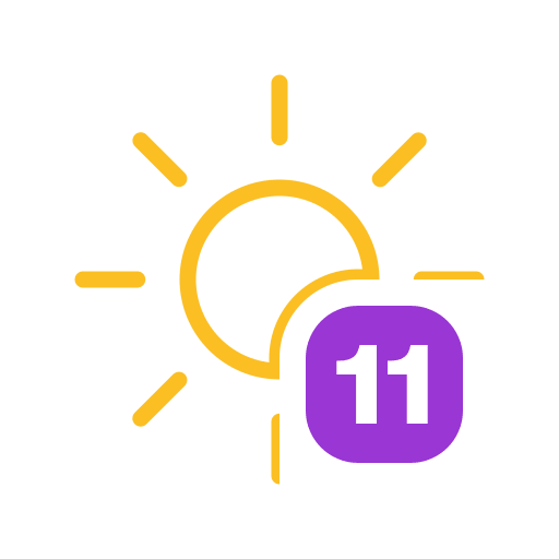 UV Index Level 11 (Meteocons) Free Open-Source SVG Icon (Meteocons)