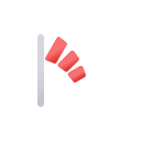 Weak Windsock Indicator (Filled) Free Open-Source SVG Icon