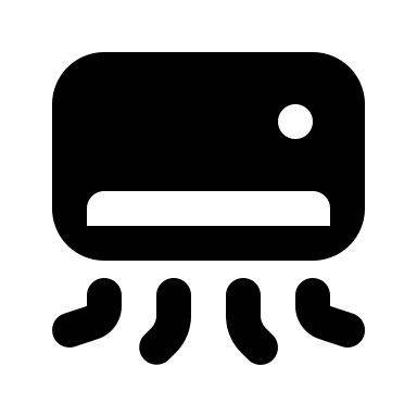 Open Air Conditioner (Filled) Free Open-Source SVG Icon (MingCute Icon)