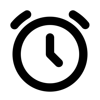 Alarm Clock (2 Line) Free Open-Source SVG Icon (MingCute Icon)