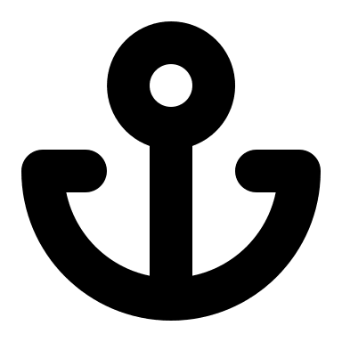 Filled Anchor Symbol (MingCute) Free Open-Source SVG Icon (MingCute Icon)