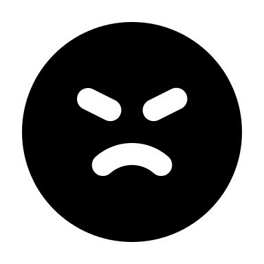 Angry Face (Filled) Free Open-Source SVG Icon (MingCute Icon)