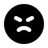 Angry Face (Filled) Free Open-Source SVG Icon