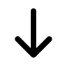 Downward Arrow (Line) Free Open-Source SVG Icon