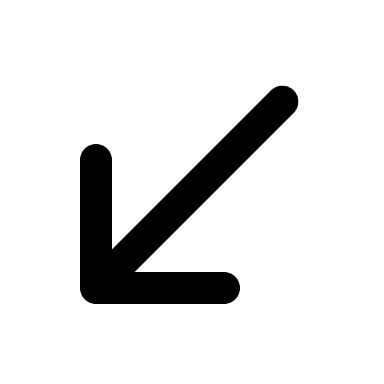 Left Down Arrow (Line) Free Open-Source SVG Icon (MingCute Icon)