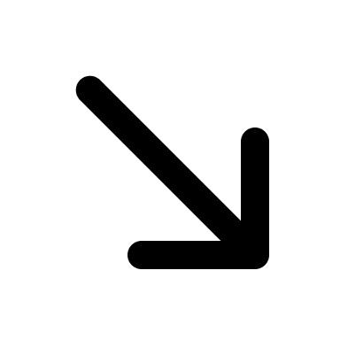 Right Down Arrow (Line) Free Open-Source SVG Icon (MingCute Icon)