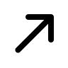 Right Up Arrow (Line) Free Open-Source SVG Icon