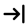 Right Arrow (Line) Free Open-Source SVG Icon