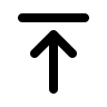 Upward Arrow (Line) Free Open-Source SVG Icon