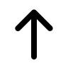 Upward Arrow (Line) Free Open-Source SVG Icon