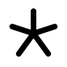 Asterisk Symbol (MingCute) Free Open-Source SVG Icon