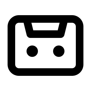 Audio Tape (Line) Free Open-Source SVG Icon (MingCute Icon)