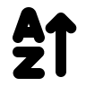Descending Letter Sort (Filled) Free Open-Source SVG Icon