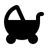 Baby Carriage (Filled) Free Open-Source SVG Icon