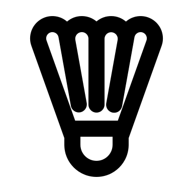 Badminton Sport Equipment (Line) Free Open-Source SVG Icon (MingCute Icon)