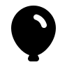 Filled Balloon 2 (MingCute) Free Open-Source SVG Icon