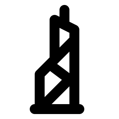 Bank of China Tower (Line) Free Open-Source SVG Icon (MingCute Icon)