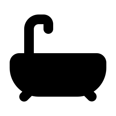 Bathtub (Filled) Free Open-Source SVG Icon (MingCute Icon)