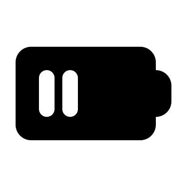 Battery Level 2 (Filled) Free Open-Source SVG Icon (MingCute Icon)