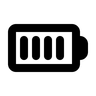 Battery Level 4 (Line) Free Open-Source SVG Icon (MingCute Icon)