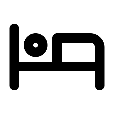 Bed Outline (Line) Free Open-Source SVG Icon (MingCute Icon)