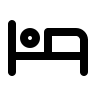 Bed Outline (Line) Free Open-Source SVG Icon