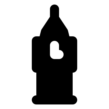 Big Ben Clock Tower (Filled) Free Open-Source SVG Icon (MingCute Icon)