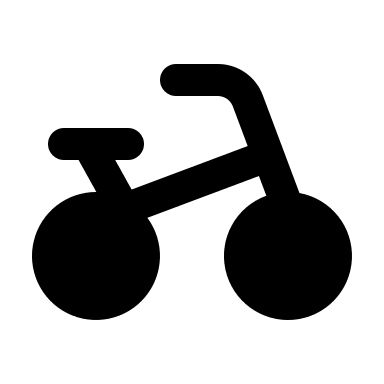 Bicycle (Filled) Free Open-Source SVG Icon (MingCute Icon)