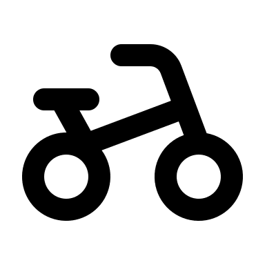 Bicycle (Line) Free Open-Source SVG Icon (MingCute Icon)