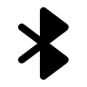 Bluetooth Connection Symbol (Filled) Free Open-Source SVG Icon