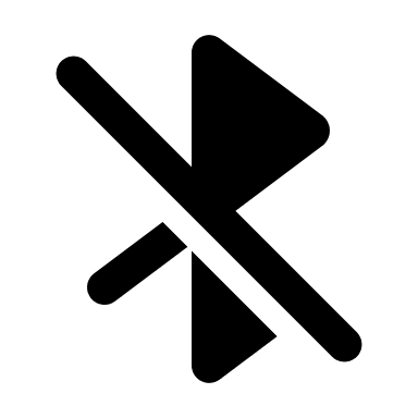 Bluetooth Disabled (Filled) Free Open-Source SVG Icon (MingCute Icon)