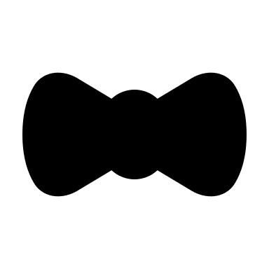 Bow Tie (Filled) Free Open-Source SVG Icon (MingCute Icon)