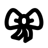 Bow Knot Design (Line) Free Open-Source SVG Icon